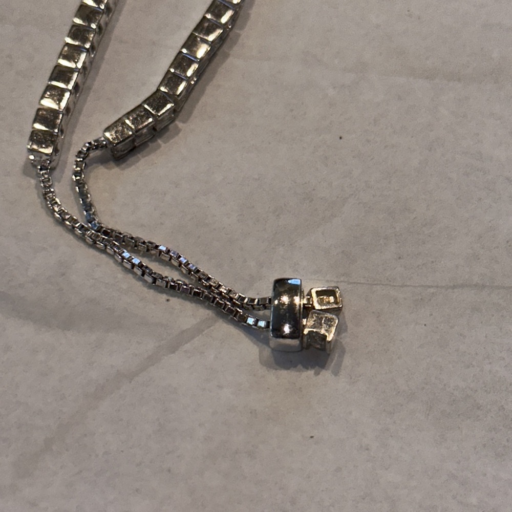 Rhinestone Adjustable Bracelet Euc - image 6